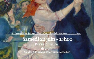 Prochaine conférence de Jacqueline Cousin : le 22/6
